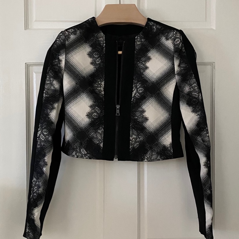 BCBG Check Blazer